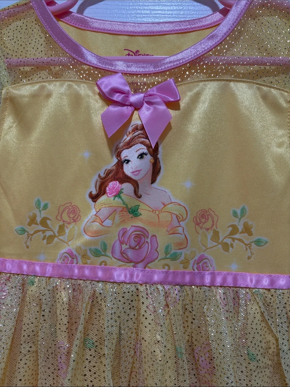 Disney Yellow and Pink Belle-Inspired Princess Costume Dress - Picture 2 of 7